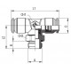 TE CENTRAL GIRAT.CILIND.MACHO 6 M12X1,25