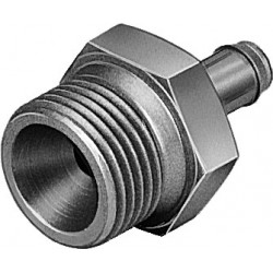 Racord roscado con boquilla para tubo flexible (PAN, PUN, PP, PU, PR) con junta Ref. CN-1/8-PK-4