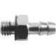 Racord roscado con boquilla para tubo flexible (PAN, PUN, PP, PU, PR) con junta Ref. CN-M3-PK-3