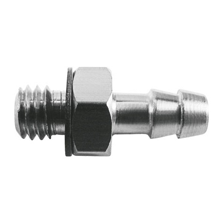 Racord roscado con boquilla para tubo flexible (PAN, PUN, PP, PU, PR) con junta Ref. CN-M3-PK-3