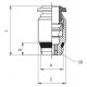 RECTO CONICO MACHO HEXAGONO INTERIOR 4 M7X1
