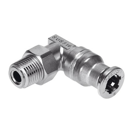 Racord rápido roscado orientable Acodado en L orientable Ref. FESTO CRQSL-1/8-6