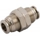 Racord Unión Doble Igual Pasatabiques Latón niquelado Ø8mm Ref. Aignep 57050 8