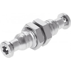 Racord roscado pasamuros Acero inox Ref. CRQSS-8