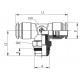 RACOR A T ORIENTABLE MACHO (SHORT) 8 1/8