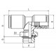 TE CENTRAL GIRATORIA CILINDRICA MACHO 3 M3