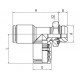 TE LATERAL GIRATORIA CILINDRICA MACHO 3 M3