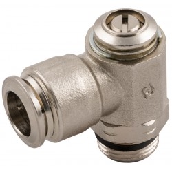 Regulador de Flujo Unidireccional a Destornillador Orientable para Cilindro Ø10 1/4"