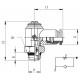 Regulador de Flujo Unidireccional a Destornillador Orientable para Cilindro Ø12 3/8"