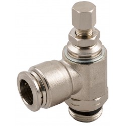 Regulador de Flujo Unidireccional Manual Orientable para Ciclindro Ø4 1/8"