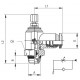 Regulador de Flujo Unidireccional Manual Orientable para Válvula Ø10 1/4"