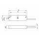 Sensor de seguridad magnético BNS 40S-12Z 5,0M