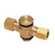 RACOR BANJO DOBLE TE MACHO BSP CIL D8 1/4