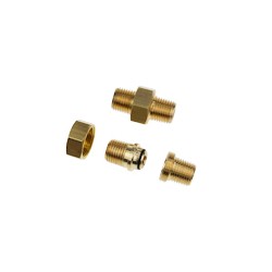 UNION DOBLE MACHO 3 PIEZA BSP CO.1/8