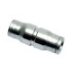 Racord Intermedio Unión Doble Igual Latón niquelado Ø6mm Ref. Legris 3606 06 00