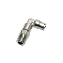 RACOR CODO ELEVADO ORIENTABLE MACHO BSP CONICO D6 1/8