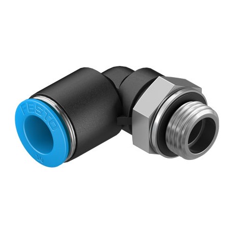 Racord rápido roscado orientable Acodado en L orientable Ref. FESTO QSL-G1/4-10