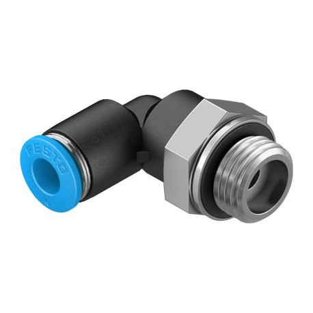Racord rápido roscado orientable Acodado en L orientable Ref. FESTO QSL-G1/4-6