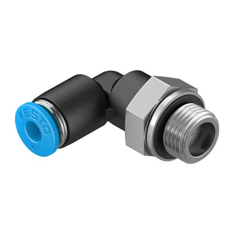 Racord rápido roscado orientable Acodado en L orientable Ref. FESTO QSL-G1/8-4