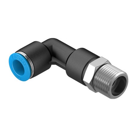 Racord rápido Largo, orientable rosca exterior con hexágono exterior Ref. QSLL-3/8-10