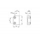 Sensor de seguridad magnético BPS 260-1 (Actuador iman)