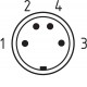 Sensor de seguridad magnético BNS 260-02Z-ST-L (Salida conector)