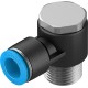 Racord rápido roscado Acodado en L orientable rosca exterior con hexágono exterior Ref. QSLV-1/2-12