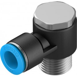 Racord rápido roscado Acodado en L orientable rosca exterior con hexágono exterior Ref. QSLV-1/2-12