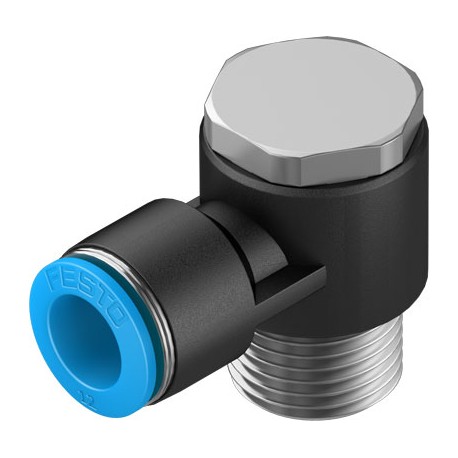 Racord rápido roscado Acodado en L orientable rosca exterior con hexágono exterior Ref. QSLV-1/2-12