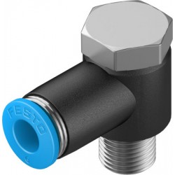 Racord rápido roscado Acodado en L orientable rosca exterior con hexágono exterior Ref. QSLV-1/8-6