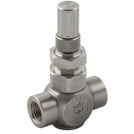 REGULADOR DE FLUJO INOX UNIDIRECCIONAL 1/4