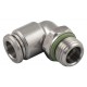 Racor codo orientable macho cilíndrico