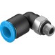 Racord rápido roscado en L orientable rosca exterior con hexágono exterior Ref. QSML-M5-6