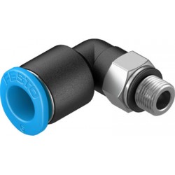 Racord rápido roscado en L orientable rosca exterior con hexágono exterior Ref. QSML-M5-6