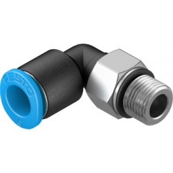 Racord rápido roscado en L orientable rosca exterior con hexágono exterior Ref. QSML-M7-6