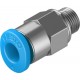 Racord rápido rosca exterior con hexágono exterior 4 M5 Ref. QSM-M5-4