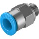 Racord rápido rosca exterior con hexágono exterior Ref. QSM-M6-6