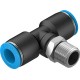 Racord Rápido en T Orientable Rosca Exterior con Hexágono Exterior Ref. FESTO QST-1/4-10