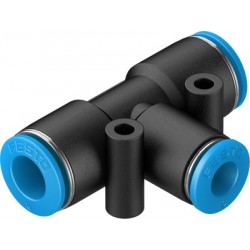 Racord Rápido Unión en T Reductor Ref. FESTO QST-8-6