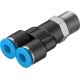 Racord Rápido Roscado en Y Orientable Rosca Exterior con Hexágono Exterior Ref. FESTO QSY-1/4-6