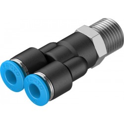 Racord Rápido Roscado en Y Orientable Rosca Exterior con Hexágono Exterior Ref. FESTO QSY-1/4-6