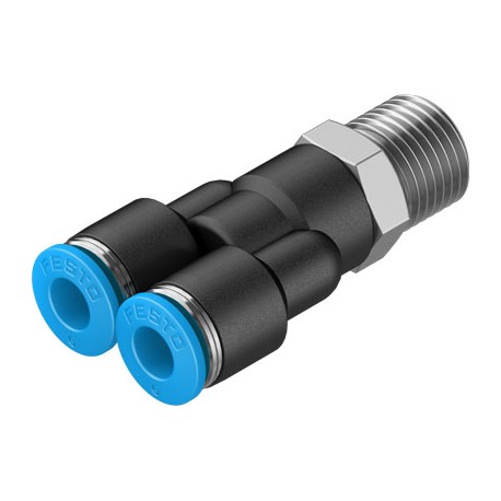 Racord Rápido Roscado en Y Orientable Rosca Exterior con Hexágono Exterior Ref. FESTO QSY-1/4-6