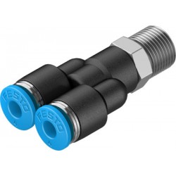 Racord Rápido Roscado en Y Orientable Rosca Exterior con Hexágono Exterior Ref. FESTO QSY-1/8-4