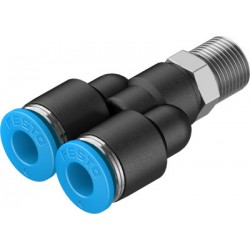 Racord Rápido Roscado en Y Orientable Rosca Exterior con Hexágono Exterior Ref. FESTO QSY-1/8-6