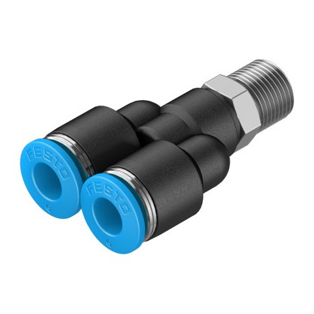 Racord Rápido Roscado en Y Orientable Rosca Exterior con Hexágono Exterior Ref. FESTO QSY-1/8-6