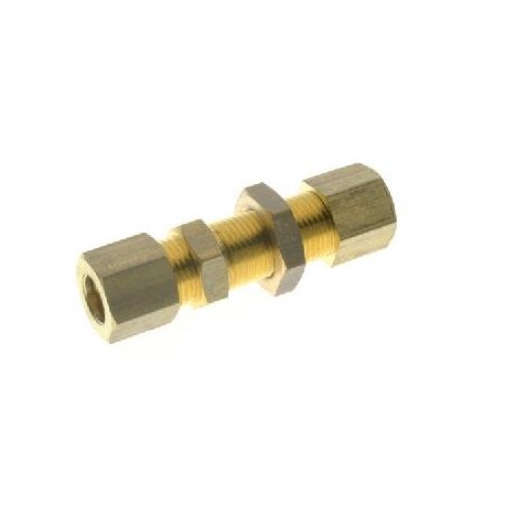 Racord Unión Doble Igual Pasatabiques Universal Latón Ø4mm Ref. Aignep 13465 4
