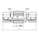 Racord Unión Doble Igual Pasatabiques Universal Latón Ø4mm Ref. Aignep 13465 4