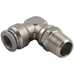 RACOR CODO ORIENTABLE MACHO CONICO
