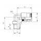CODO MACHO CONICO 4 M10X1