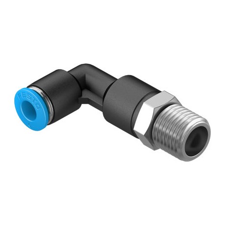 Racord rápido Largo, orientable rosca exterior con hexágono exterior Ref. QSLL-1/4-6